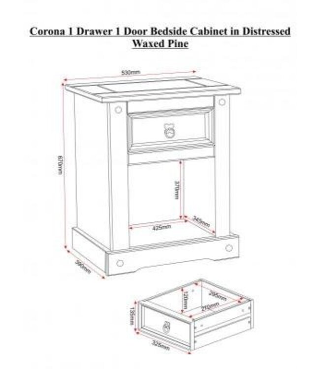 Seconique Corona Trio Bedroom Set
