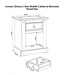 Seconique Corona 1 Door 1 Drawer Bedside