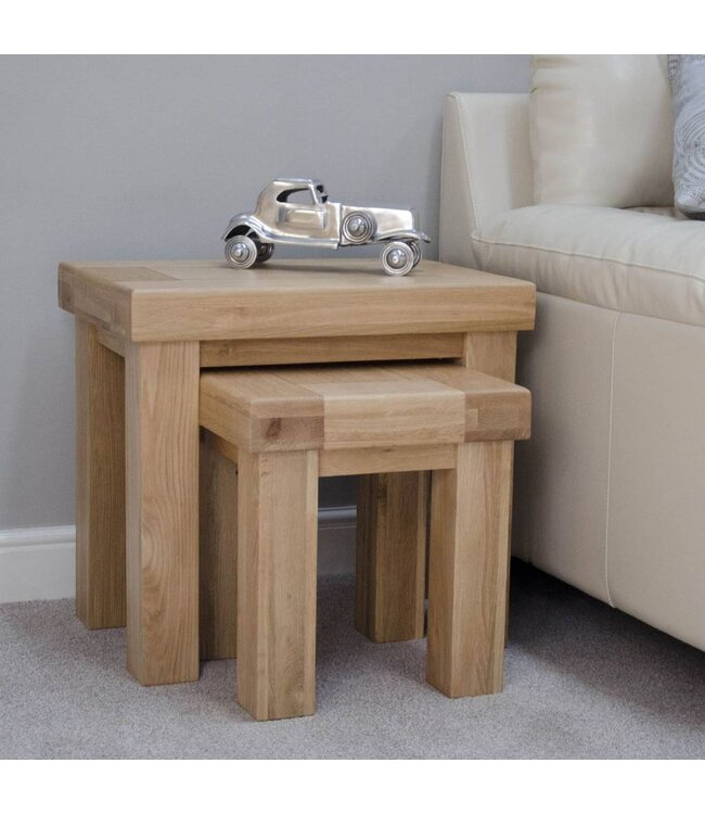 Homestyle GB Bordeaux Oak Nest of Tables