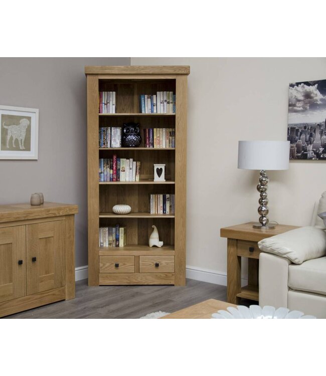 Homestyle GB Bordeaux Solid Oak Bookcase