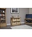 Homestyle GB Z Oak Console Table With Baskets