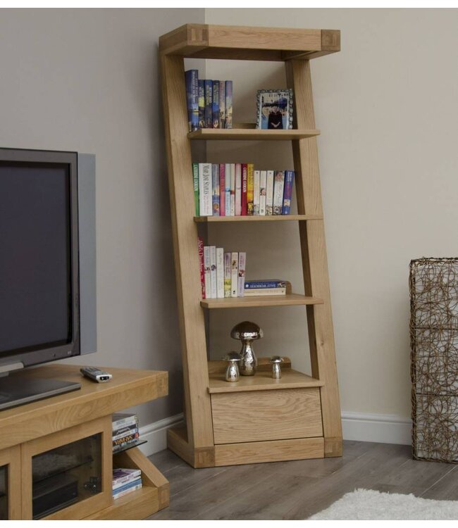 Homestyle GB Z Oak Bookcase With Drawer