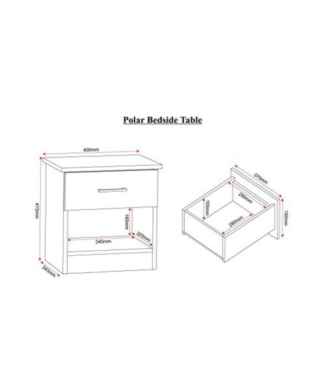 Seconique Polar Bedroom Set