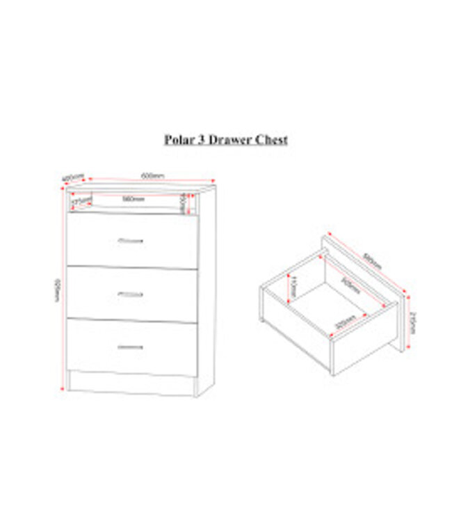 Seconique Polar Bedroom Set