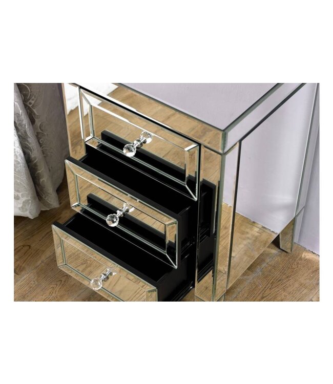 Birlea Valencia 3 Drawer Bedside