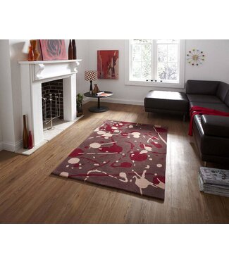 Hong Kong 459 Brown & Red Rug - 230 cm