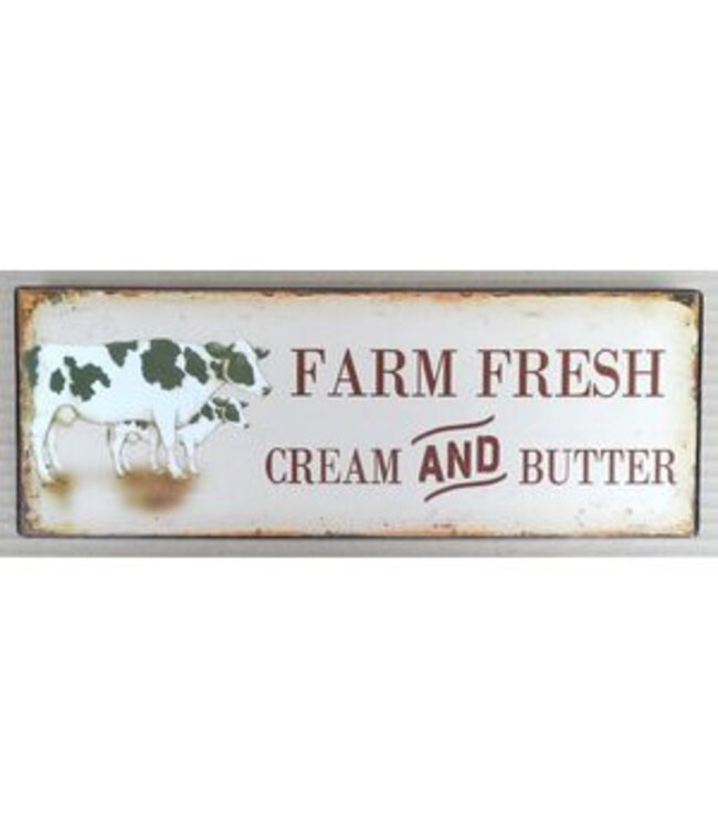 Farm Fresh Tin Plaque