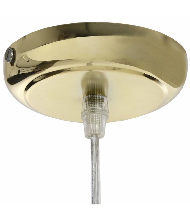 Hill Interiors Gold Cube Pendant Lamp