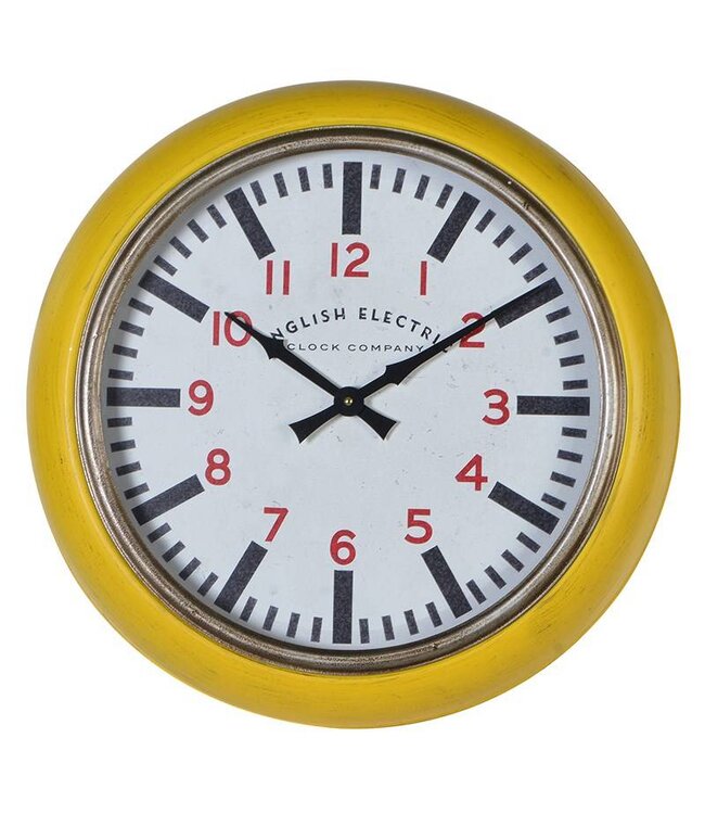 'English Electric' Yellow Wall Clock