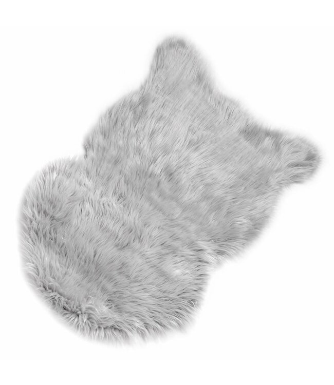 Hill Interiors Light Grey Faux Sheepskin Rug