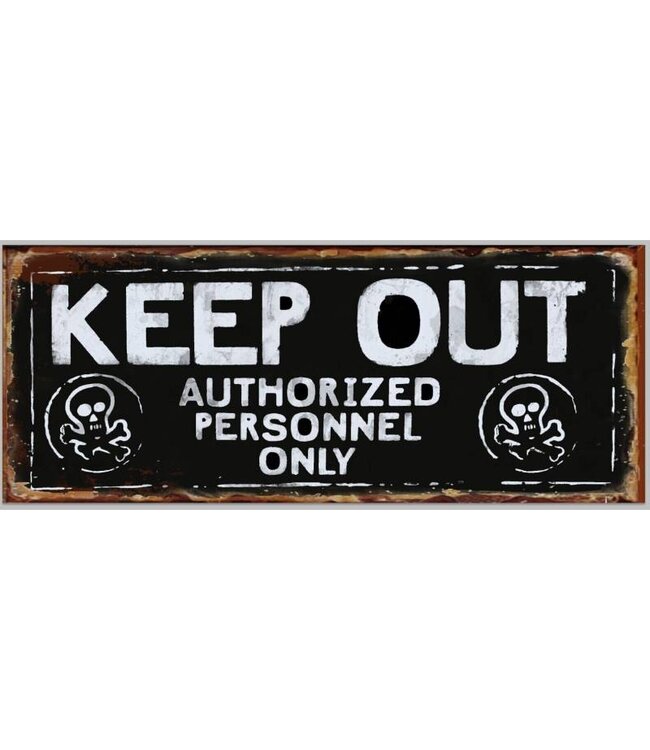 Quay Traders Metal Sign - Keep Out