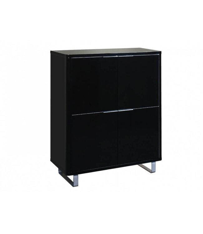 LPD Accent 4 Door Storage Unit | Black