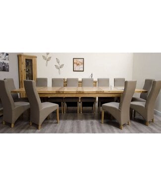 Homestyle GB Deluxe Twin Leaf Extending Table 240+(2×50)