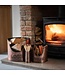 Hill Interiors Copper Finish Fireside Log Set