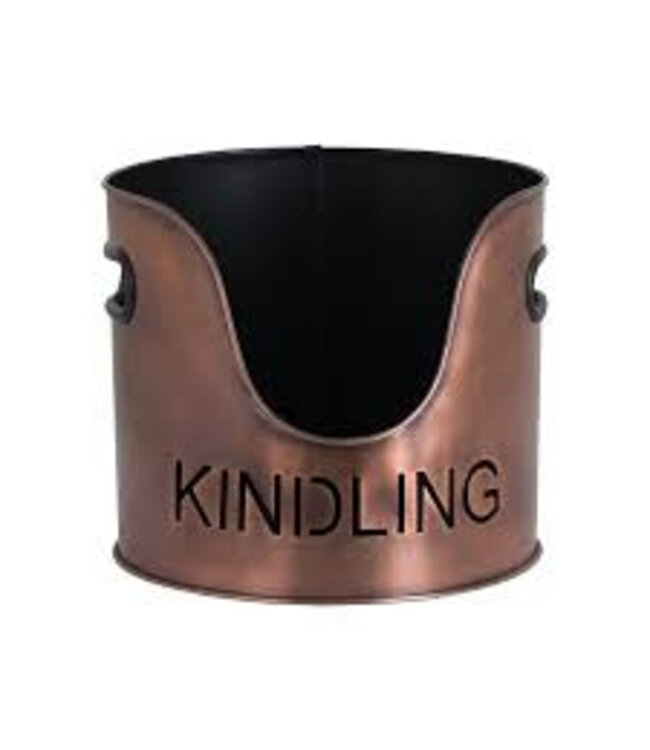 Hill Interiors Copper Finish Fireside Log Set