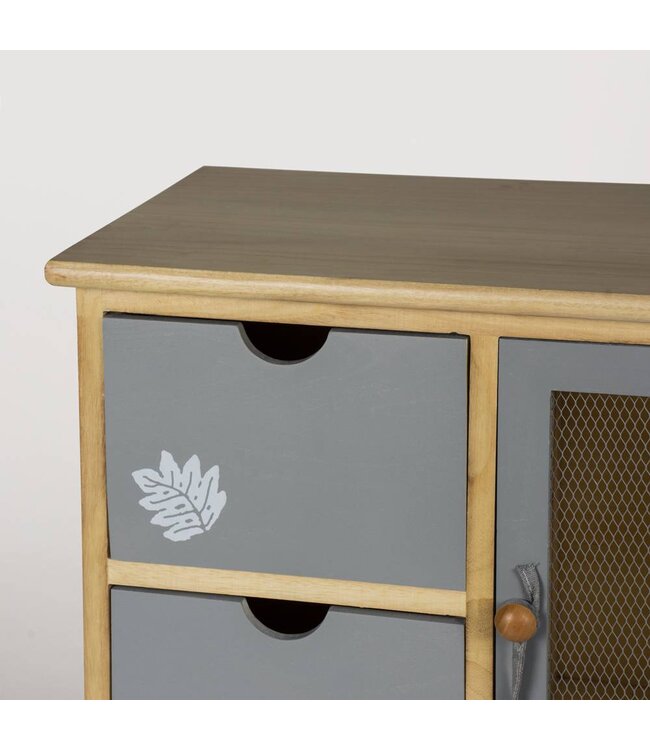 Leaf Grey Cabinet