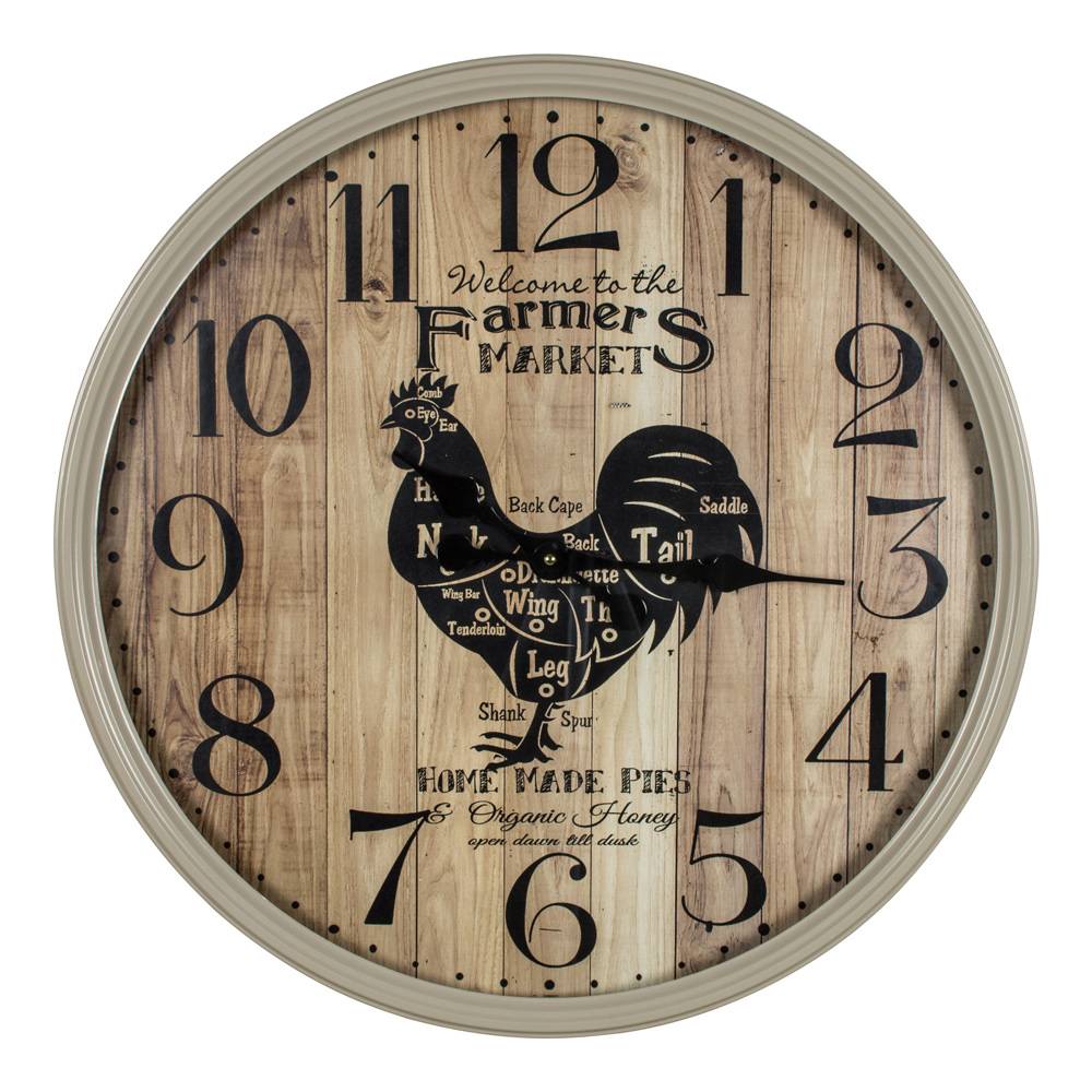 Farmer's Market Wall Clock Freitaslaf Net LTD Freitaslaf Net LTD