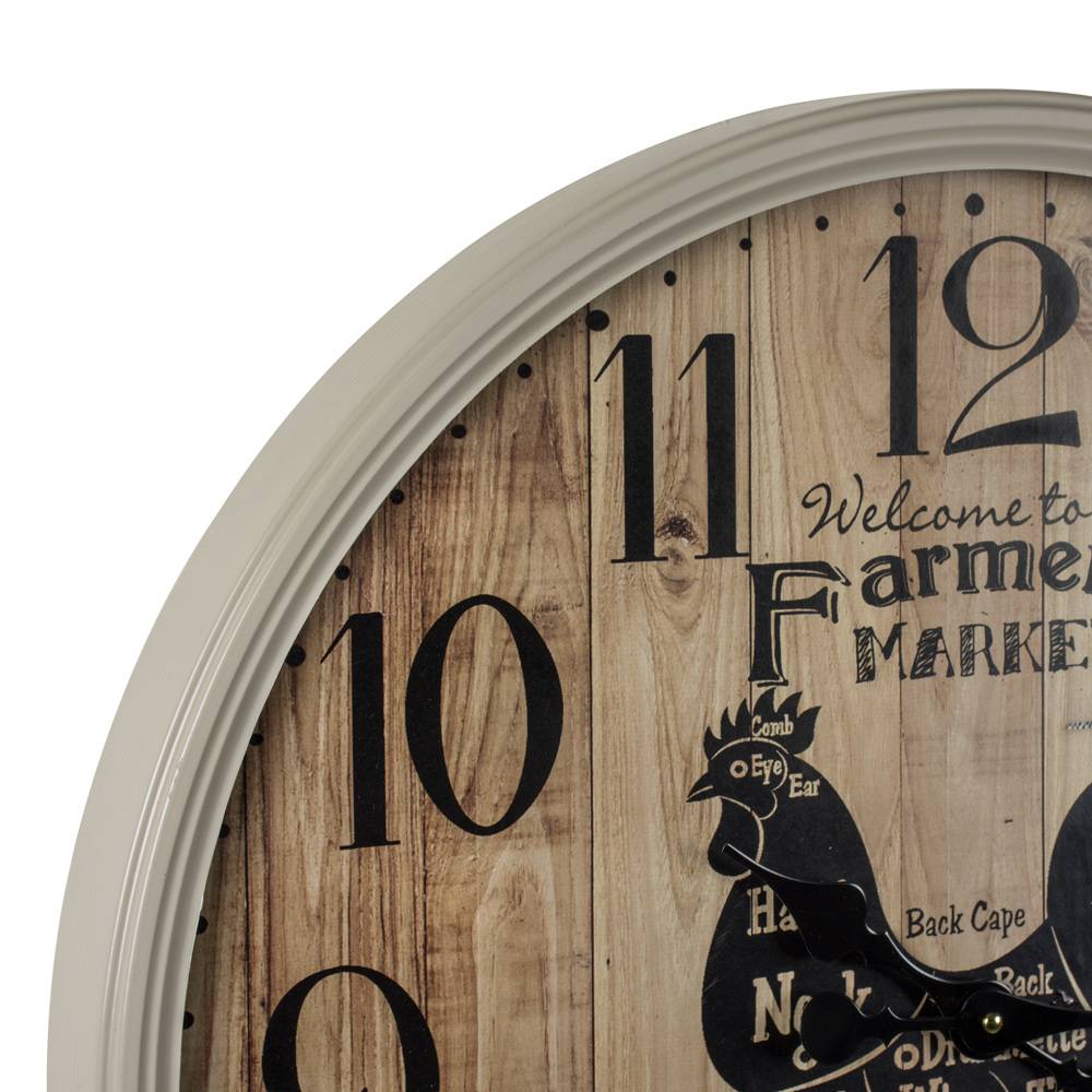 Farmer's Market Wall Clock Freitaslaf Net LTD Freitaslaf Net LTD