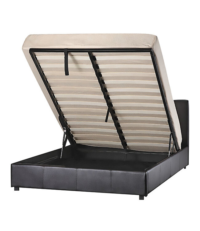 LPD Furniture Prado Black Ottoman Bed