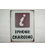 iPhone Charging Metal Sign