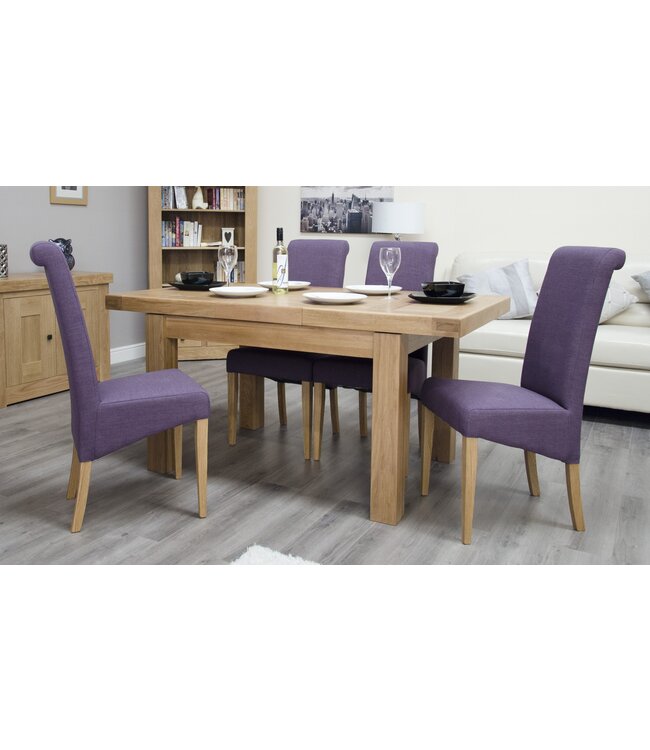 Homestyle GB Bordeaux Oak Small Extending Dining Table