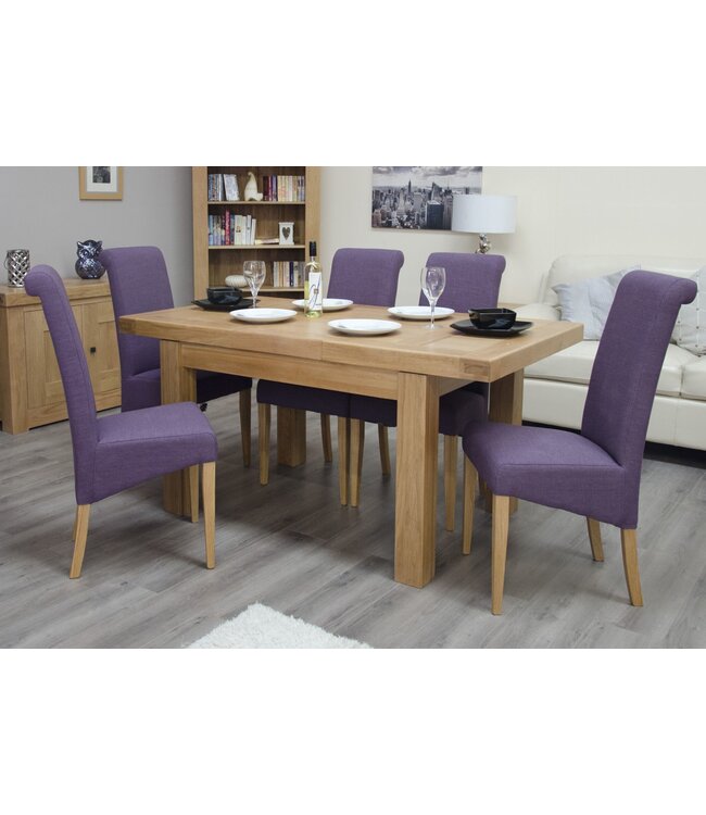 Homestyle GB Bordeaux Oak Small Extending Dining Table