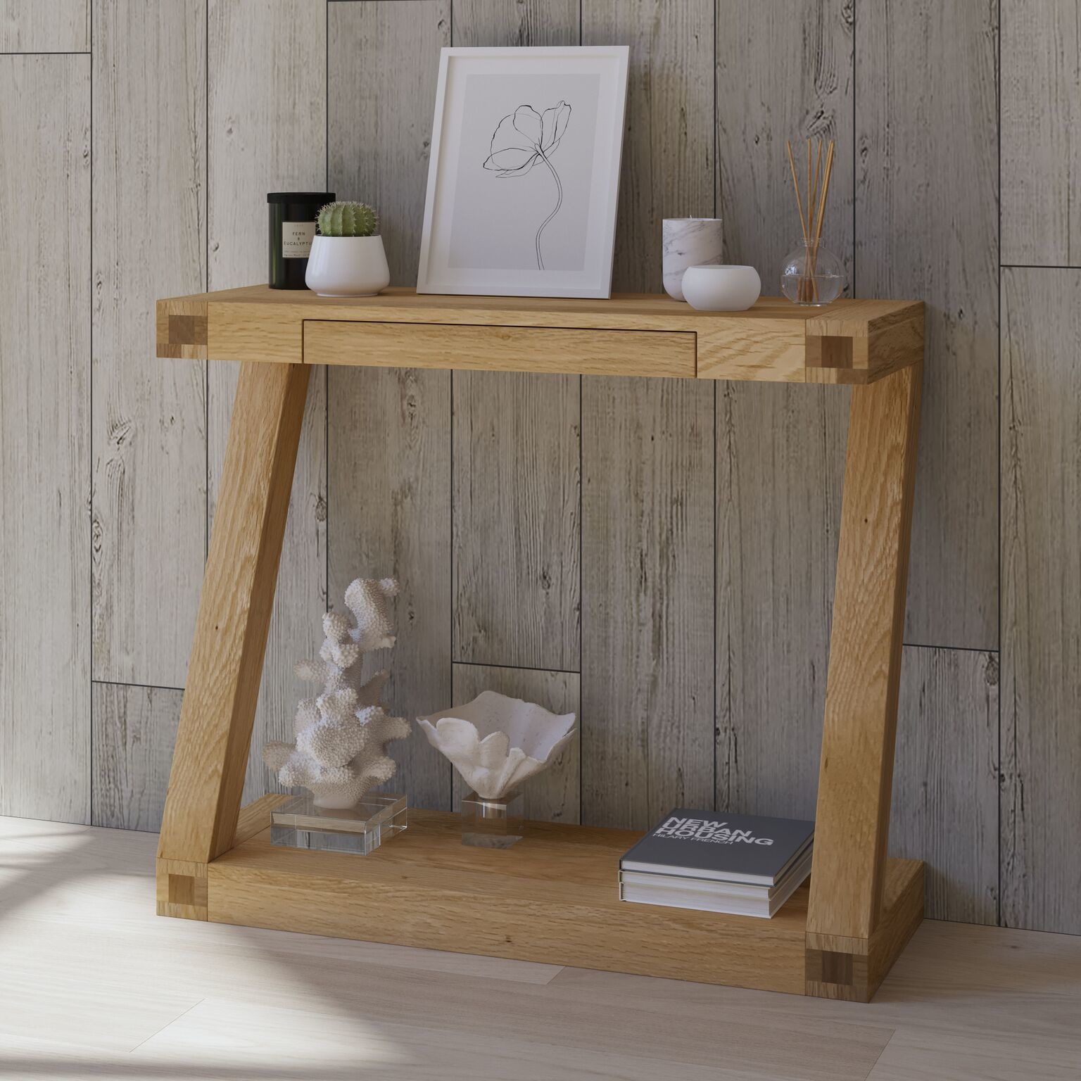 Z Oak Console Table Freitaslaf Net LTD