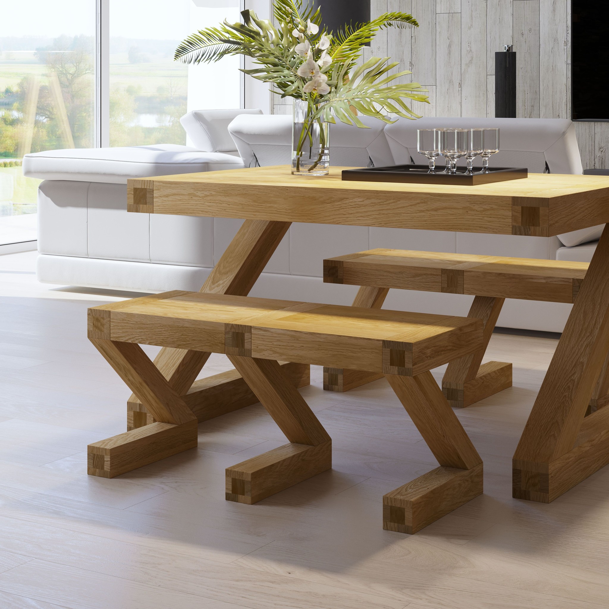 Z Oak Small Dining Bench Freitaslaf Net LTD