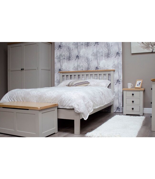 Homestyle GB Diamond Painted Triple Wardrobe