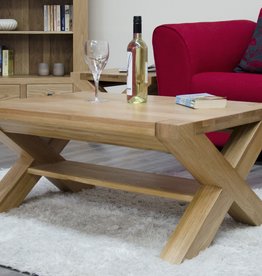 HomestyleGB Trend Oak X - Leg 3 x 2 Coffee Table