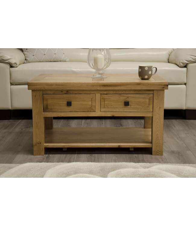 Homestyle GB Deluxe Oak 3 x 2 Coffee Table