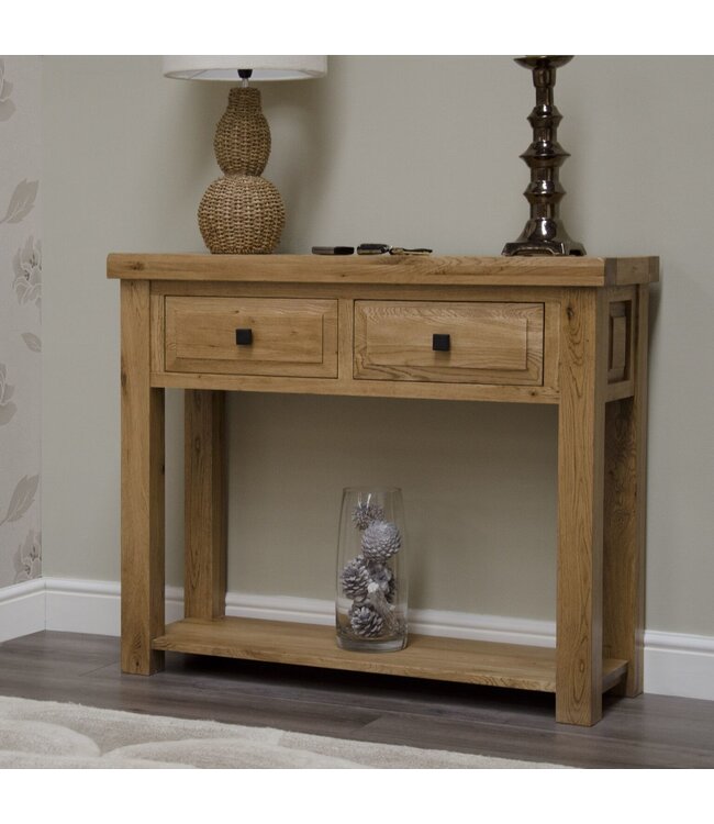 Homestyle GB Deluxe Oak Hall Table