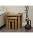 Homestyle GB Deluxe Oak Nest of Tables