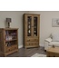 Homestyle GB Deluxe Oak Glass Display Unit