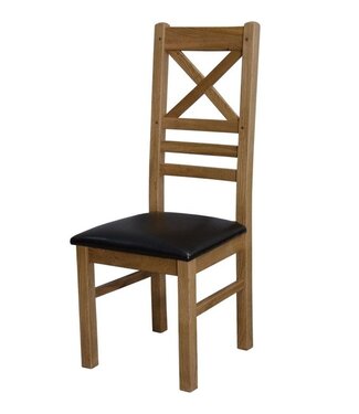 Homestyle GB Deluxe Oak Cross Back Dining Chair