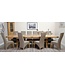 Homestyle GB Deluxe Oak Super X Leg Extending Dining Table