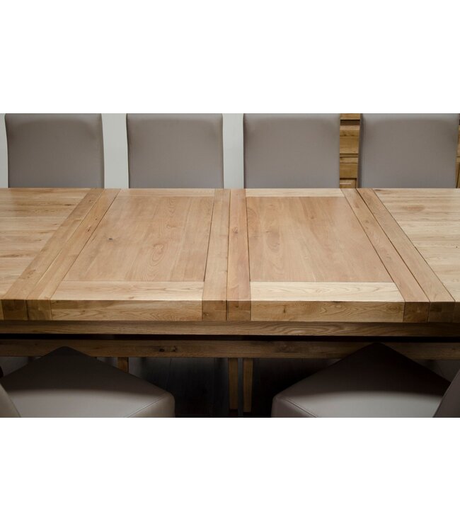 Homestyle GB Deluxe Oak Super X Leg Extending Dining Table
