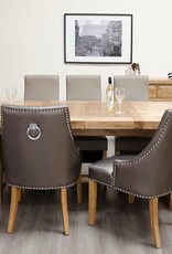 HomestyleGB Deluxe Oak Super Oval Extending Dining Table