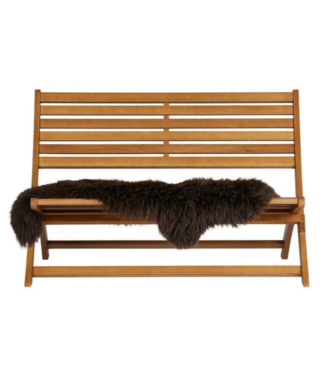 Lois Wooden Lounge Bench  Wood Natural