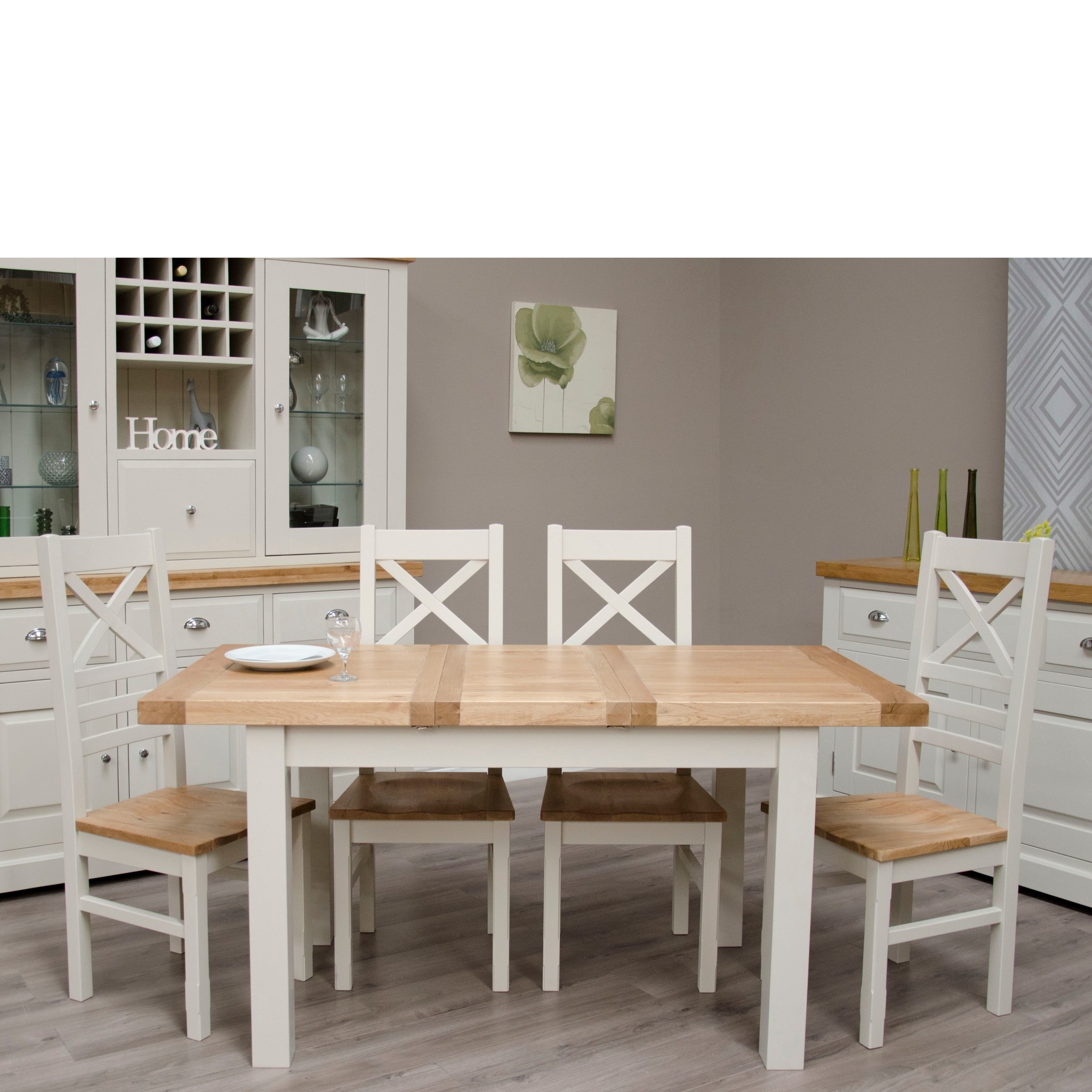 HomestyleGB Painted Deluxe Small Extending Dining Table