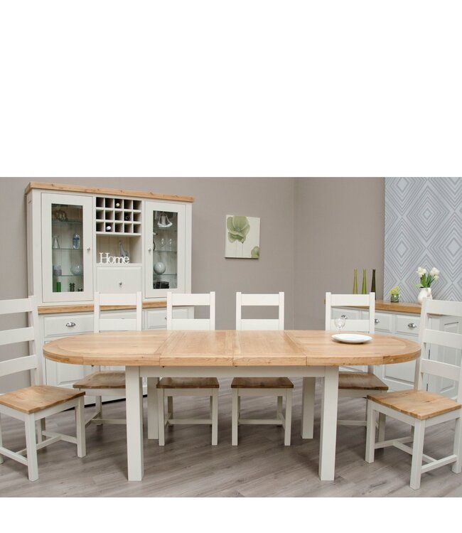 Homestyle GB Painted Deluxe Oval Extending Table