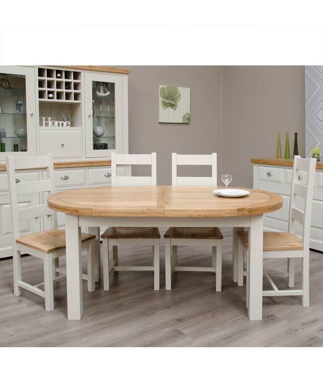 Homestyle GB Painted Deluxe Oval Extending Table