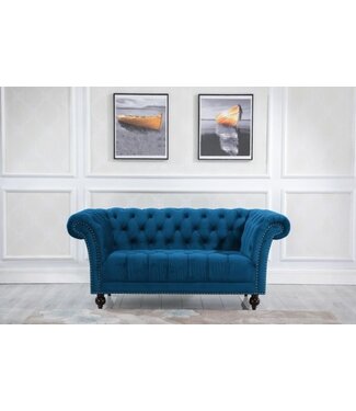 Birlea Chester 2 Seater Sofa - Blue