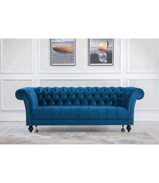 Birlea Chester Blue 3 Seater Sofa