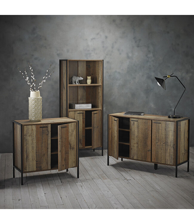 LPD Furniture Hoxton Bookcase Display Cabinet