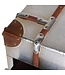 Silver 2 Drawer Chest With Straps
