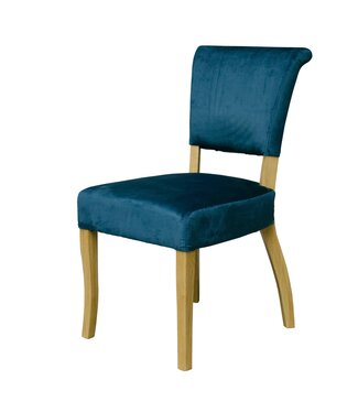 Homestyle GB Capri Blue Velvet Dining Chair - Pair