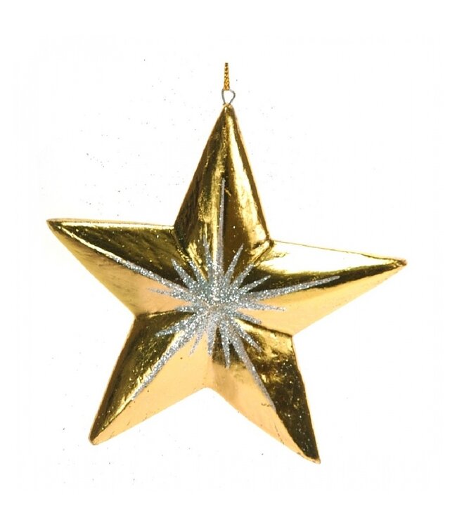 Quay Traders Wooden Star Christmas Tree Decoration