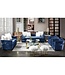 Besp-Oak Furniture Turner Lux Blue 2 Seater Sofa