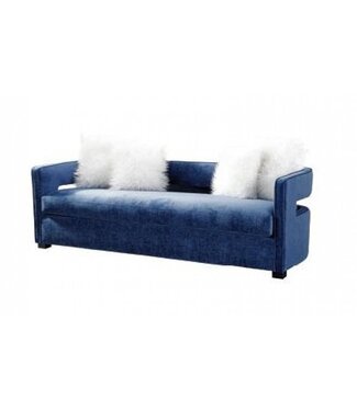 Besp-Oak Furniture Turner Lux Blue 3 Seater Sofa